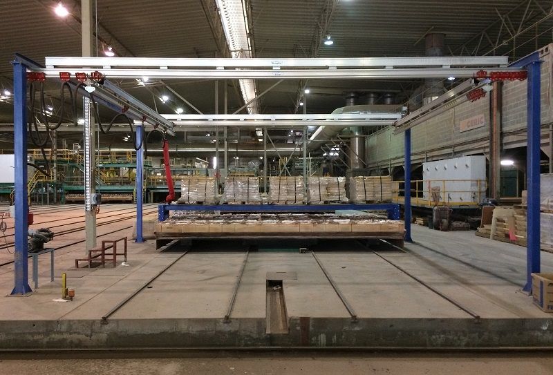 Freestanding Altrac Gantry Crane at Brikmakers in Western Australia