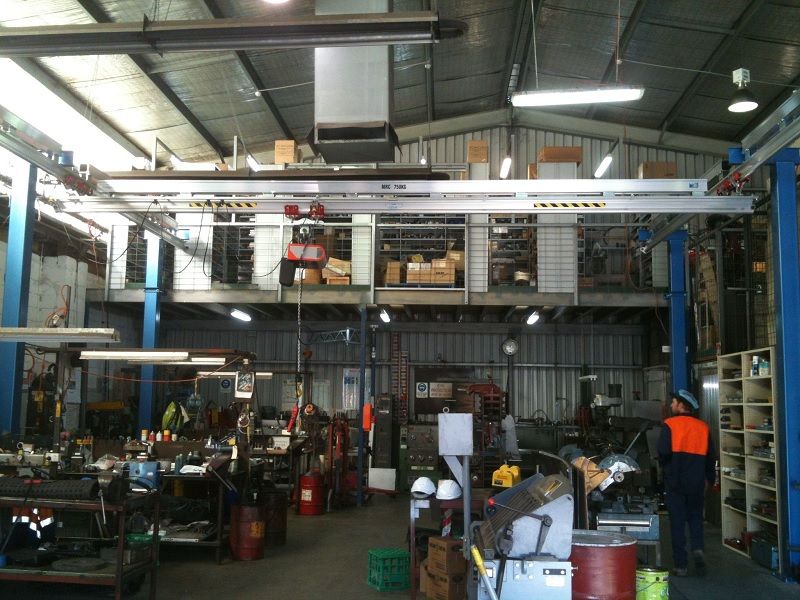 Altrac gantry with Strongbac for lifting a variety of heavy items